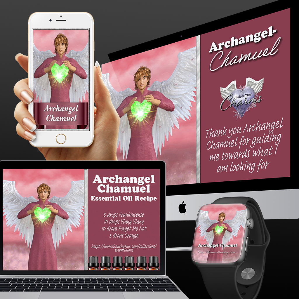 Archangel Chamuel Wall Papers and Digital Cards - (FREE) More Than Charms Digital
