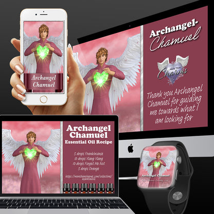 Archangel Chamuel Wall Papers and Digital Cards - (FREE) More Than Charms Digital