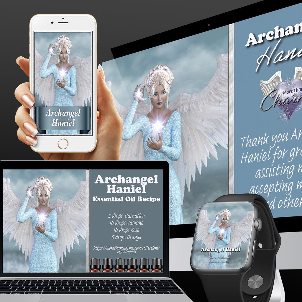 Archangel Haniel Wall Papers and Digital Cards - (FREE) More Than Charms Digital