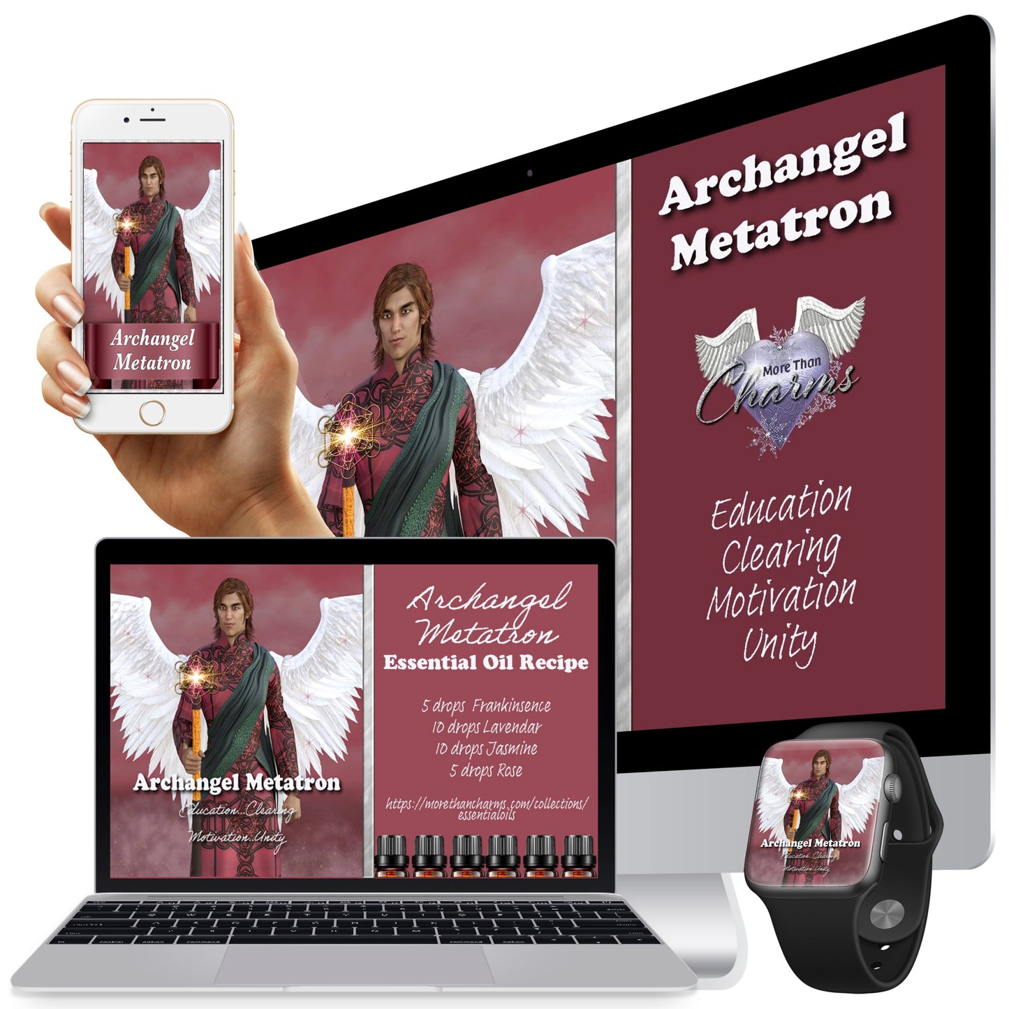 Archangel Metatron Wall Papers and Digital Cards - (FREE) More Than Charms Digital