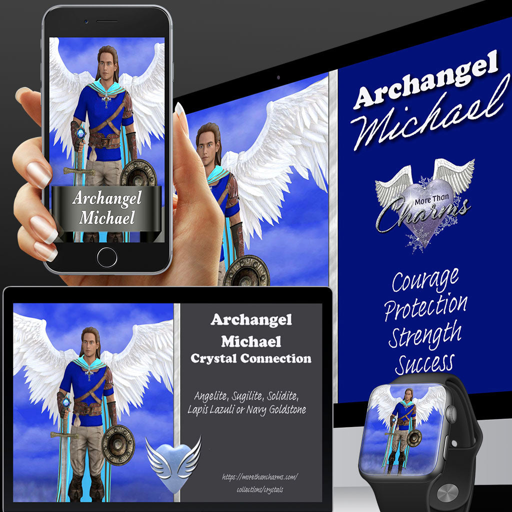 Archangel Michael Wall Papers and Digital Cards - (FREE) More Than Charms Digital