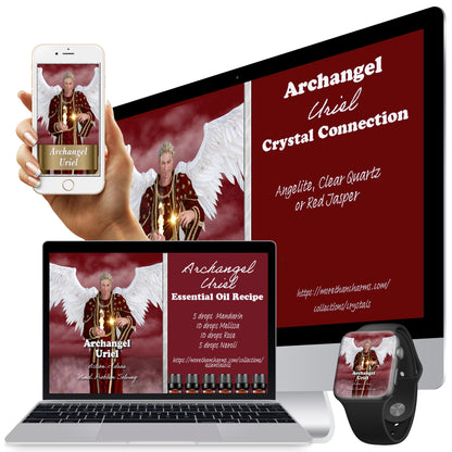 Archangel Uriel Wall Papers and Digital Cards - (FREE) More Than Charms Digital