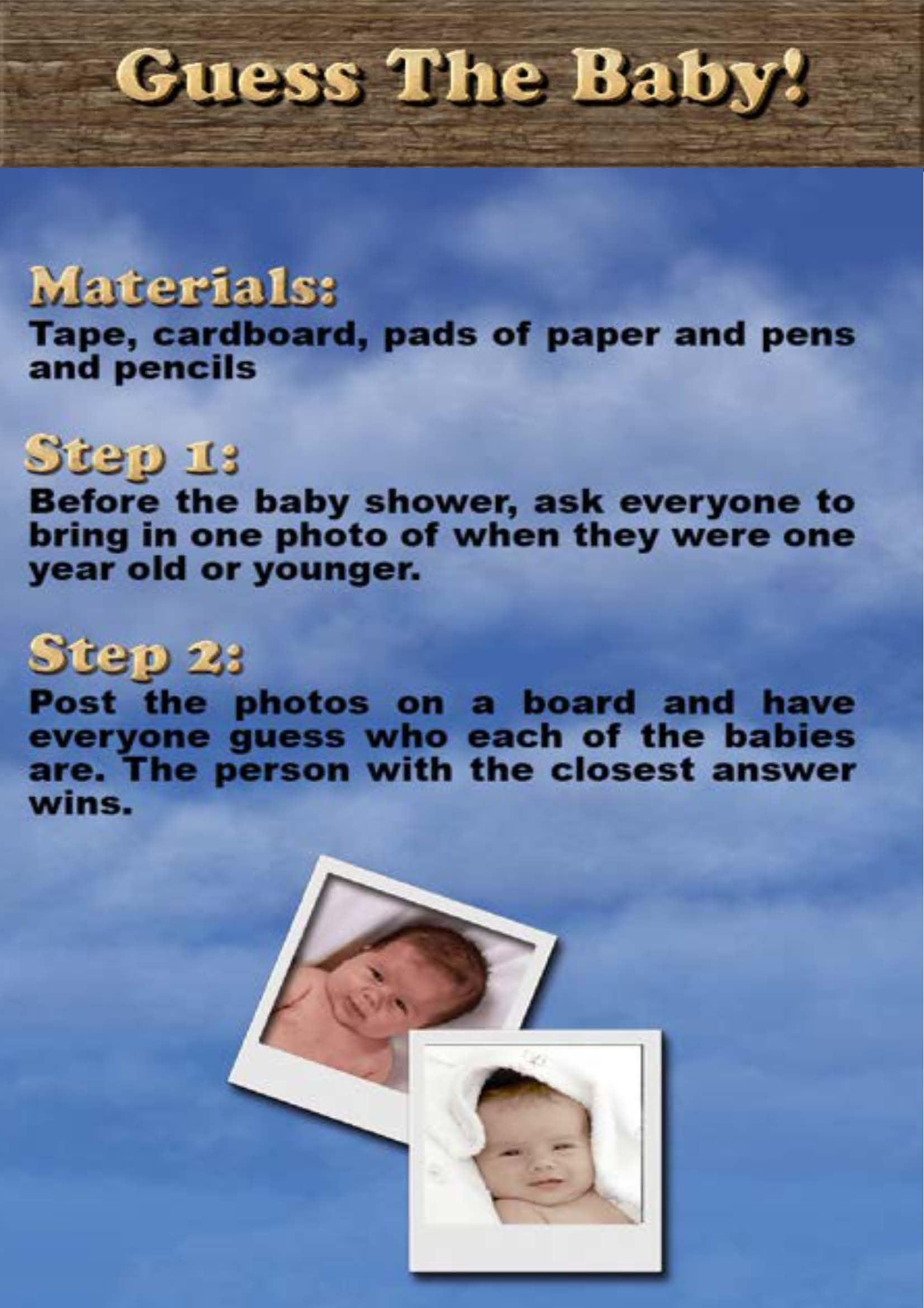 Baby Shower Games eBook - (FREE) More Than Charms Digital