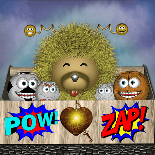 Mood Toolbox App - Download For FREE: Playful image of characters from the app aimed at helping children regulate emotions.