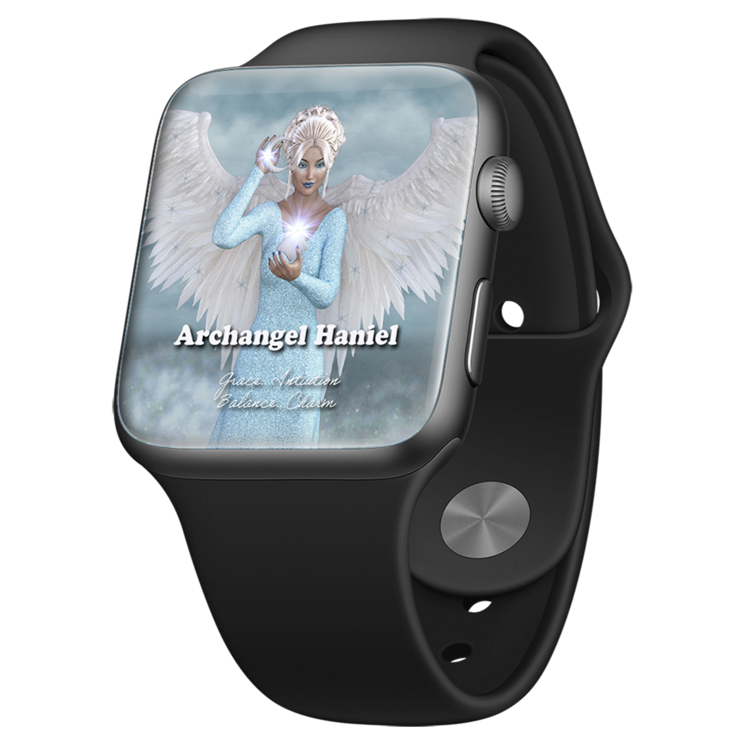 More Than Charms Archangel Haniel Wall Papers and Digital Cards