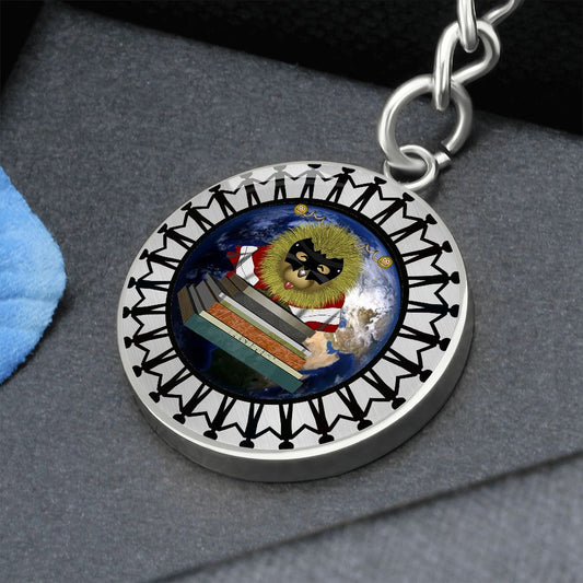 Super Hero Moodzie Circle Keychain - More Than CharmsMore Than Charms