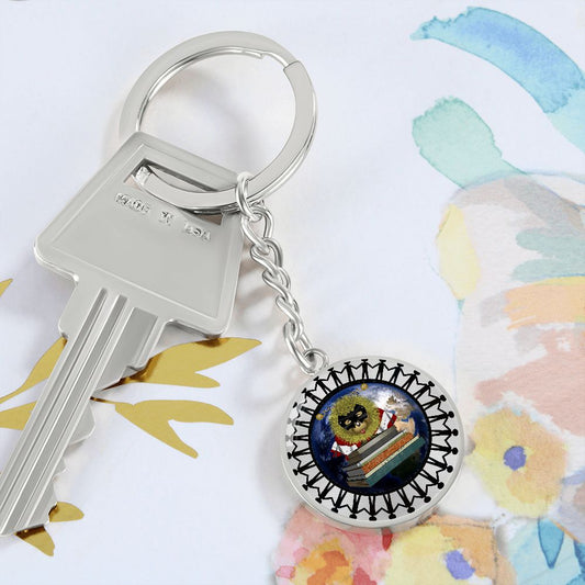 Super Hero Moodzie Circle Keychain - More Than CharmsMore Than Charms