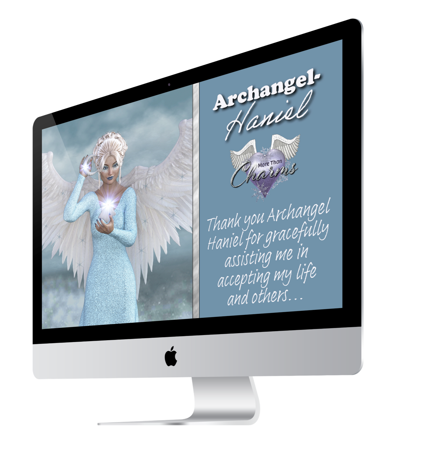 More Than Charms Archangel Haniel Wall Papers and Digital Cards